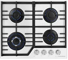 33 490 руб., Панель варочная газовая MAUNFELD EGHG.64.73CW/G белый