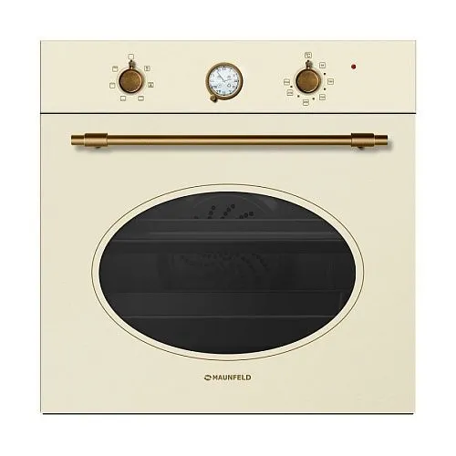 Электрический духовой шкаф Maunfeld MEOFG.676RIB.TR бежевый + бронза фото в интернет-магазине «Mebelex»