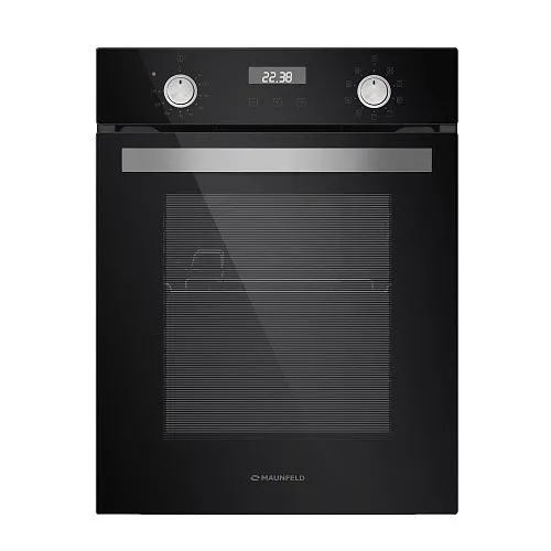 Шкаф духовой электрический MAUNFELD EOEM519B черное стекло фото в интернет-магазине «Mebelex»