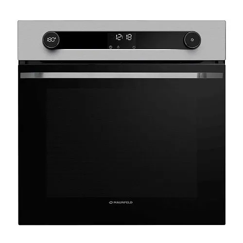 Шкаф духовой электрический MAUNFELD EOEM7614S нерж.сталь + черный фото в интернет-магазине «Mebelex»