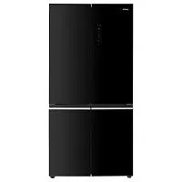 183 990 руб., Холодильник отдельностоящий KORTING KNFM 91868 GN CROSS DOOR, инвертор, черное стекло