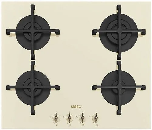 Варочная панель газовая SMEG PV864P Кремовый фото в интернет-магазине «Mebelex»