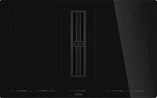 304 990 руб., Индукционная варочная панель SMEG HOBD682D2 со встроенной вытяжкой, черный
