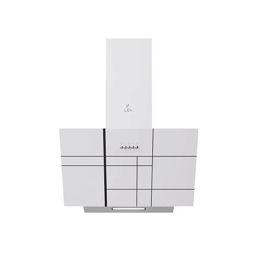 Вытяжка кухонная наклонная LEX MOZA 600 R1 WHITE фото в интернет-магазине «Mebelex»