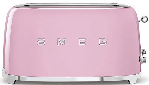 Тостер на 4 ломтика SMEG TSF02PKEU, розовый фото в интернет-магазине «Mebelex»
