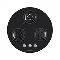 23 490 руб., Панель варочная газовая MAUNFELD EGHG.43.23CB/G черное стекло