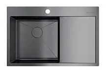 57 588 руб., Мойка кухонная OMOIKIRI Akisame 78 чаша слева