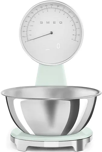 Кухонные весы SMEG KSF01PGWW, пастельный зеленый фото в интернет-магазине «Mebelex»