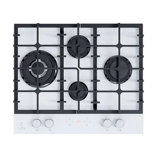 Панель варочная газовая LEX GVG 646 T WH фото в интернет-магазине «Mebelex»