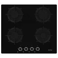 22 490 руб., Панель варочная газовая KORTING HGG 6420 CN стекло, черный