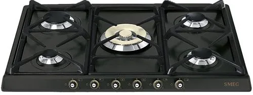 Варочная панель газовая SMEG SR775AO Антрацит фото в интернет-магазине «Mebelex»