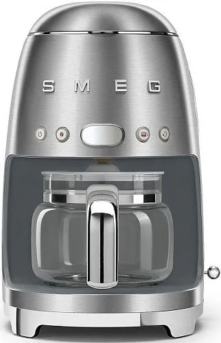 Капельная кофеварка SMEG DCF02SSEU, нержавеющая сталь матовая фото в интернет-магазине «Mebelex»