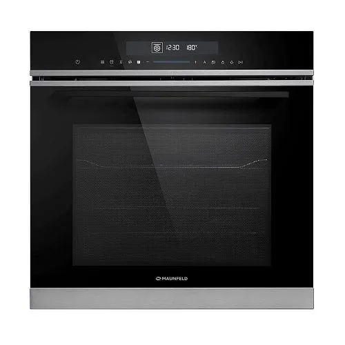 Электрический духовой шкаф MAUNFELD MEOR7217SMB черный с СВЧ фото в интернет-магазине «Mebelex»