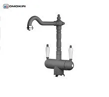 13 788 руб., Смеситель для кухни OMOIKIRI Amagasaki гранит