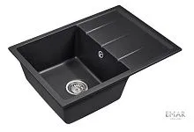 18 348 руб., Мойка кухонная кварцевая EMAR EMQ-1700.Q Морион