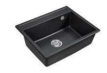 19 357 руб., Мойка кухонная кварцевая EMAR EMQ-1640.Q Морион