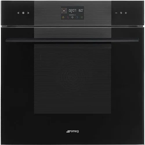 Духовой шкаф Электрический SMEG SO6102TB3, стекло Deep Black (чёрное) фото в интернет-магазине «Mebelex»