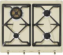 45 230 руб., Варочная панель газовая SMEG SRV864POGH Кремовый