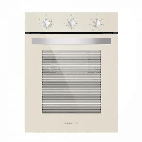 Шкаф духовой электрический MAUNFELD EOEC516BG слоновая кость стекло фото в интернет-магазине «Mebelex»