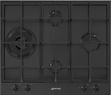 91 490 руб., Варочная панель газовая SMEG PX364LMB Чёрный матовый