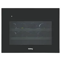 91 990 руб., Винный шкаф встраиваемый KORTING KFW 501 SL GN, 28 бутылок, черный