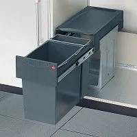15 050 руб., Tandem.Выдвижная система со стационарной общей крышкой, 2  ведра: 24л и 7л.