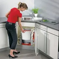 48 120 руб., Rondo Comfort. Выдвижная система  с 2 мусорными ведрами по 20л, много-функциональным ведром 12,5л