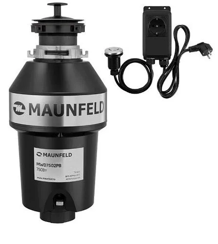 Измельчитель пищевых отходов с пневмо кнопкой MAUNFELD MWD7502PB фото в интернет-магазине «Mebelex»