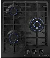 26 490 руб., Панель варочная газовая MAUNFELD EGHG.43.73CB2/G черное стекло, ручки
