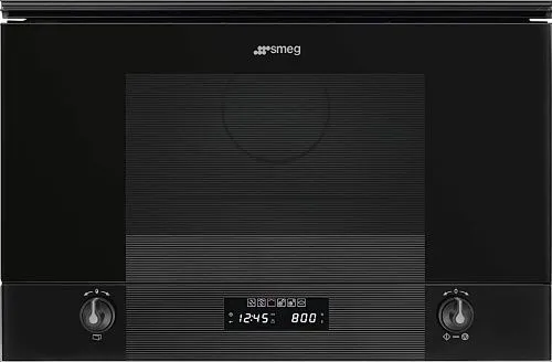 Встраиваемая микроволновая печь SMEG MP122B3, черный фото в интернет-магазине «Mebelex»