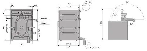 Стиральная машина Отдельностоящая ASKO Professional WMC6743VB.T темно-серая фото в интернет-магазине «Mebelex»