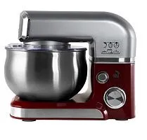 7 390 руб., Миксер планетарный LEX LXMX4113, серебристый/бардовый