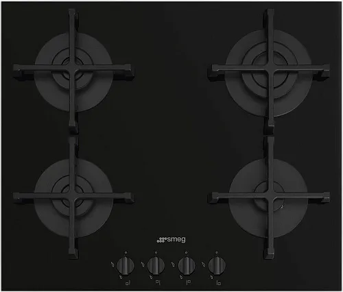 Варочная панель газовая SMEG PV264B Черный фото в интернет-магазине «Mebelex»