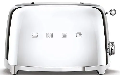 Тостер на 2 ломтика SMEG TSF01SSEU, хром фото в интернет-магазине «Mebelex»