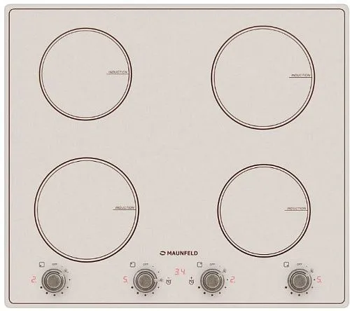Панель варочная индукционная MAUNFELD CVI594MBGBR бежевый/бронзовая фурнитура фото в интернет-магазине «Mebelex»