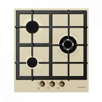 22 490 руб., Газовая панель MAUNFELD EGHE.43.33CBG.R/G слоновая кость