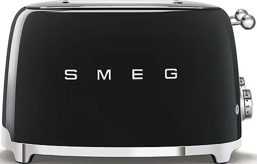 Тостер на 4 ломтика SMEG TSF03BLEU, черный фото в интернет-магазине «Mebelex»