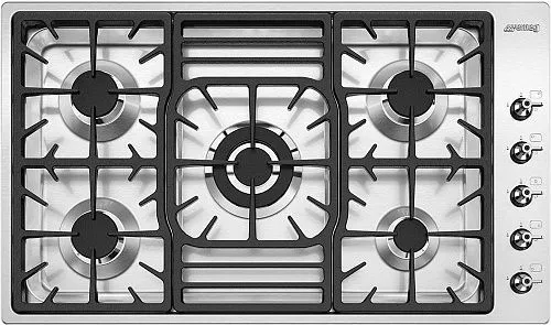 Варочная панель газовая SMEG PGF95-4 Нерержавеющая сталь фото в интернет-магазине «Mebelex»