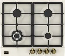 30 990 руб., Панель варочная газовая KORTING HG 661 CTGB золото