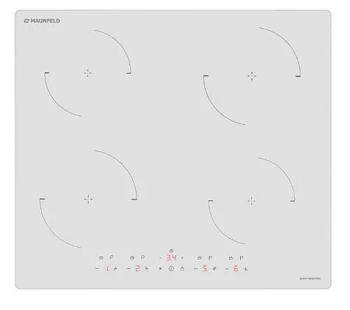 Панель варочная индукционная MAUNFELD CVI604EXWH, белый  фото в интернет-магазине «Mebelex»