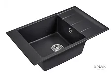 20 564 руб., Мойка кухонная кварцевая EMAR EMQ-1780.Q Оникс