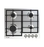 15 390 руб., Панель варочная газовая LEX GVS 642 IX нерж. сталь, чугунные решетки)