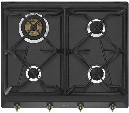 Варочная панель газовая SMEG SRV864AOGH Антрацит фото в интернет-магазине «Mebelex»