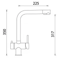 37 700 руб., Смеситель для кухни SCHOCK Wellus Cristadur