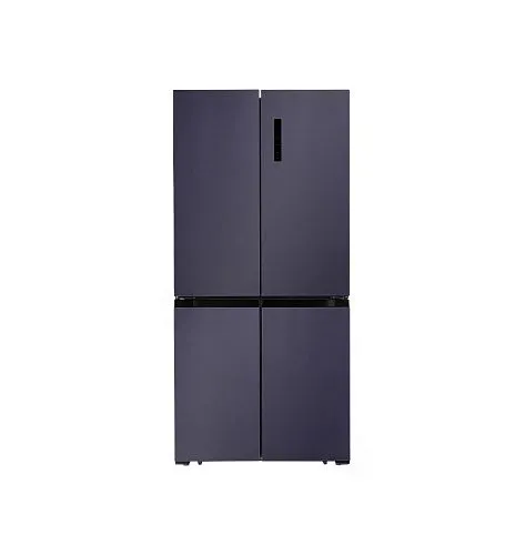 Холодильник отдельностоящий LEX LCD450BmID трехкамерный, 1830 см, CROSS DOOR, Синий/металл фото в интернет-магазине «Mebelex»