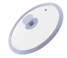 830 руб., Крышка стеклянная MAUNFELD TRINITY MGL28SMLG, 28 см, серый