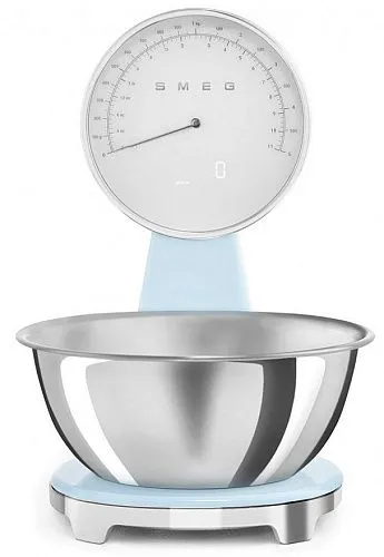 Кухонные весы SMEG KSF01PBWW, пастельный голубой фото в интернет-магазине «Mebelex»