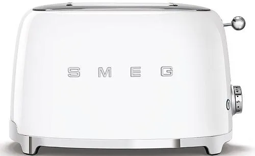 Тостер на 2 ломтика SMEG TSF01WHEU, белый фото в интернет-магазине «Mebelex»