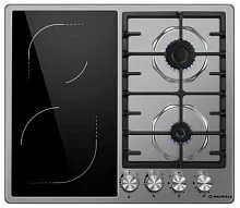 37 990 руб., Панель варочная комбинированная MAUNFELD EEHS.642VC.3CS/KG Нерж. сталь