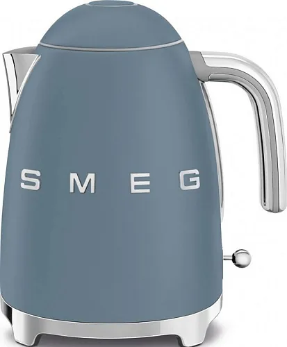 Чайник электрический SMEG KLF03SBMEU, цвет синий шторм матовый фото в интернет-магазине «Mebelex»